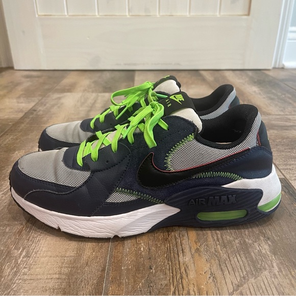 Nike Mens Air Max Excee Running Shoes Blue CD4165-400 Low Top Lace Up Mesh 9M - Picture 1 of 7
